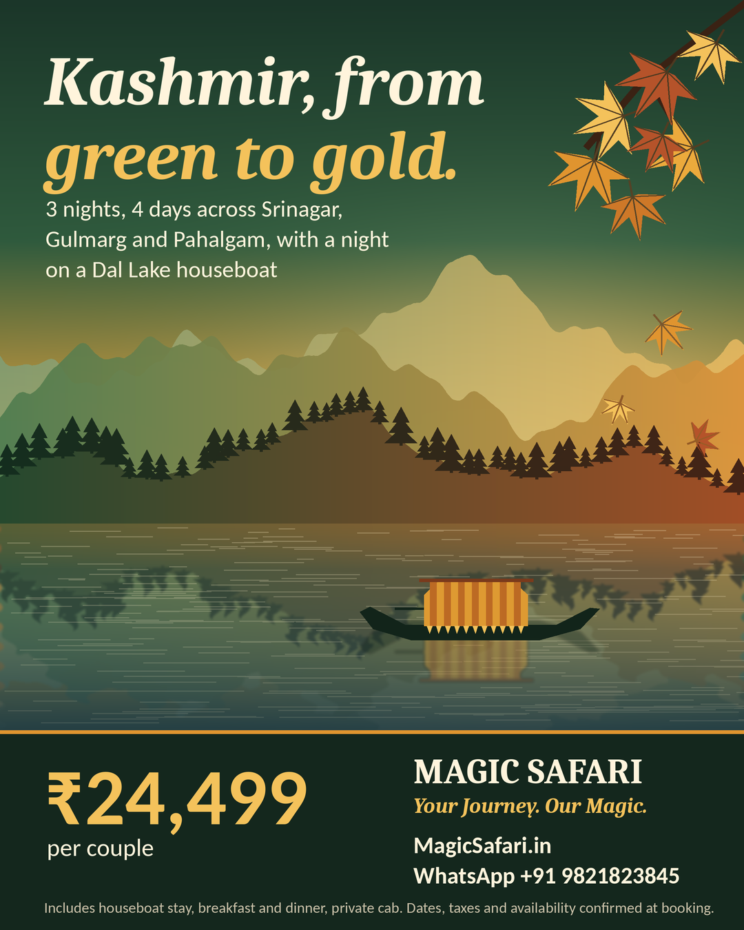 Green To Gold; The Valley Changes Colour: Here's How to See It in 4 Days
